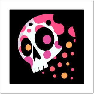 Splash Skull Posters and Art